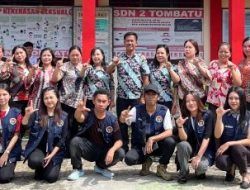 Mahasiswa KKN Unima Gelar Kunjungan Literasi ke Sekolah di Desa Tombatu Tiga Tengah