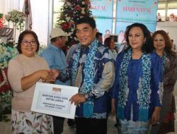 YSK Hadiri Natal Pemkab Minsel, Serahkan Bantuan dan Sampaikan Program Strategis