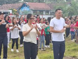 Wujudkan Masyarakat Sehat, Bupati Mitra Pimpin Apel Olahraga di Silian Raya