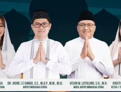 Bupati Joune Ganda Dan Wakil Kevin William Lotulung Ucapkan Selamat Idul Fitri 1447 Hijriah
