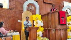 Hadiri Ibadah Pisah Sambut Pendeta, Ini Pesan Damai Wakil Wali Kota Bitung