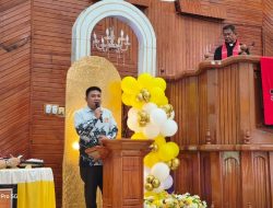 Hadiri Ibadah Pisah Sambut Pendeta, Ini Pesan Damai Wakil Wali Kota Bitung