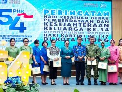 TP PKK Kota Bitung Peringati HKG ke 54, Perkuat Peran Keluarga Menuju Indonesia Emas 2045