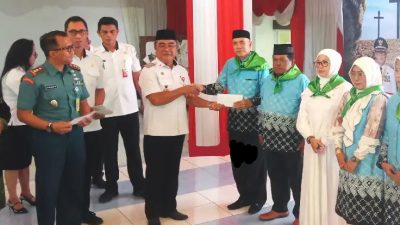 Umbase Mayuntu Pimpin Acara Pelepasan, Pesan Bupati: Haji Bukan Sekadar Status, Tapi Akhlak