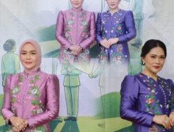 Anggun dalam Balutan Kain Lukis, Ketua dan Wakil Ketua TP PKK Kotamobagu Tampilkan Pesona Budaya Lokal