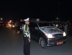 Ratusan Personel Gabungan, Amankan Pawai Takbiran Idul Adha di Kotamobagu