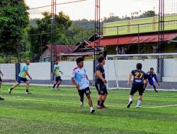 Skor 12-7, Polairud Menang Telak Atas Wartawan Bitung di Laga Persahabatan