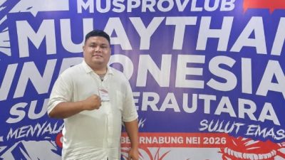 Resmi Nahkodai Muaythai Bitung, Ical Mamuntu Fokus utama Bangun Karakter Atlet Sejak Usia Dini