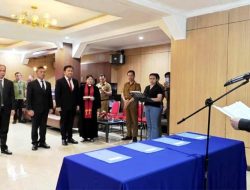 Perkuat Struktur Birokrasi, Wali Kota Bitung Lantik 4 Pejabat Eselon II