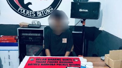 Satresnarkoba Polres Bitung Ungkap Peredaran Obat Keras, Satu Pelalaku Diamankan