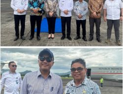 Usai Kunker, Plt Bupati Sitaro Antar Mensesneg RI Ke Bandara