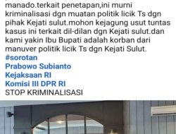 Waduh! Diduga Ada ‘Dorongan’ Dari Sosok Aktor Dibelakang Layar Dibalik Penahanan Kepala Daerah di Sulut Ini