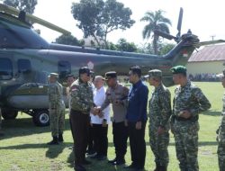 AKBP Irwanto Pimpin Pengamanan Kunjungan Menhan RI di Kotamobagu