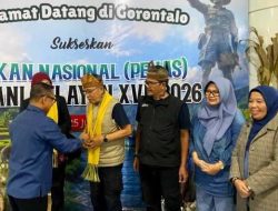 PENAS Petani Nelayan XVII, Kadis Kominfotik Gorontalo Sambut Kontingen Provinsi Riau