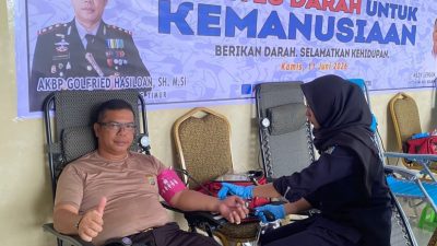Setetes Darah untuk Sesama, Polres Boltim Gelar Aksi Donor Darah