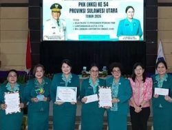 Puncak Peringatan HKG PKK ke 54 Sulut 2026, Kota Bitung Borong Deretan Penghargaan