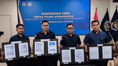 Imigrasi Bitung Amankan 4 Warga Asal Filipina, Satu Dideportasi