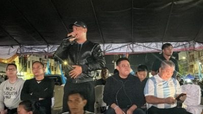 Kapolres Bitung Nobar Piala Dunia 2026 Bersama Warga, Sampaikan Imbauan Kamtibmas dan Kawal Euforia Suporter