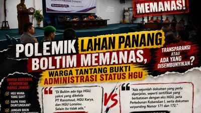 Polemik Lahan Panang Boltim Memanas, Warga Tantang Bukti Administrasi Status HGU
