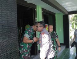 Silaturahmi ke Makodim 1303/Bolmong, Kapolres Kotamobagu Tegaskan Komitmen Sinergi TNI–Polri