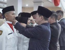 Resmi Dikukuhkan, 50 Paskibraka Bitung Diminta Jaga Kehormatan dan Tanggung Jawab