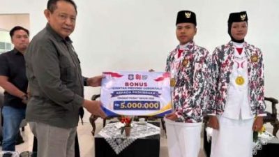 Sambut Paskibraka Gorontalo, Gubernur Gusnar Beri Bonus