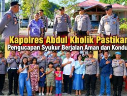 Kapolres Abdul Kholik Pastikan Pengucapan Syukur Berjalan Aman dan Kondusif