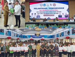 Tiga Organisasi Resmi Dikukuhkan di Bitung, Pemkot Dorong ABPEDNAS, Srikandi Jaga Desa dan ASLINMAS Jadi Mitra Strategis