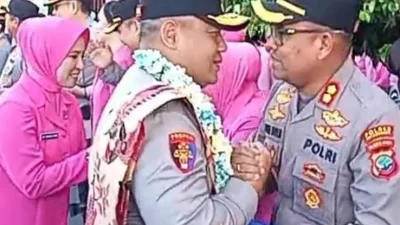 Kapolres Kotamobagu Sambut Kapolda Sulut Irjen Pol Yudo Hermanto di Bandara Sam Ratulangi