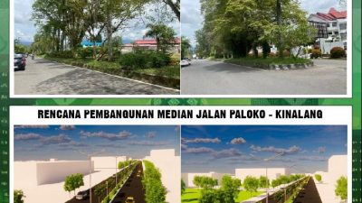 Bukan RTH! Ini Alasan Pemkot Kotamobagu Tata Ulang Median Jalan Paloko Kinalang