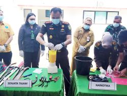 Sabu, Obat Keras hingga Puluhan Sajam Dimusnahkan, Kejari Bitung Pertegas Perang terhadap Narkoba dan Kejahatan