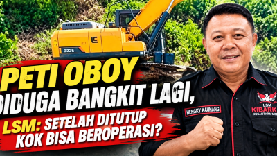 Sudah Ditutup, PETI Oboy Diduga Kembali Geliat Pakai Alat Berat