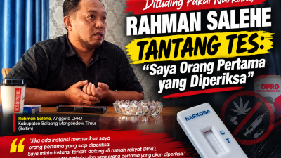 Di Tuding Narkoba, Legislator PDIP Ini Justru Tantang Pemeriksaan