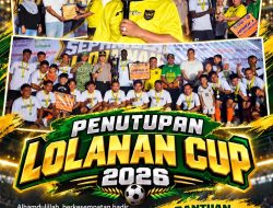 Tutup Lolanan Cup 2026, Sulhan Berikan Bantuan Rp5 Juta untuk Lapangan Olahraga