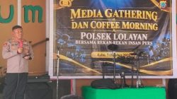 Coffee Morning Polsek Lolayan dan Wartawan, AKP Johan: Media Sangat Kami Butuhkan