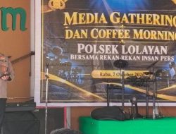 Coffee Morning Polsek Lolayan dan Wartawan, AKP Johan: Media Sangat Kami Butuhkan