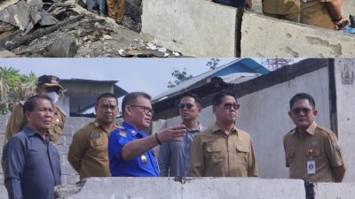 Tinjau Lokasi Kebakaran di Pateten Satu, Wali Kota Hengky Honandar Pastikan Penanganan Darurat Berjalan Optimal