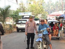 Kapolres Kotamobagu Pimpin Strong Point Pagi, Pastikan Lalu Lintas Lancar