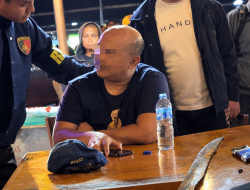 Bawa Parang dan Mengamuk di Pasar Kuliner, EY Diamankan Resmob Kotamobagu